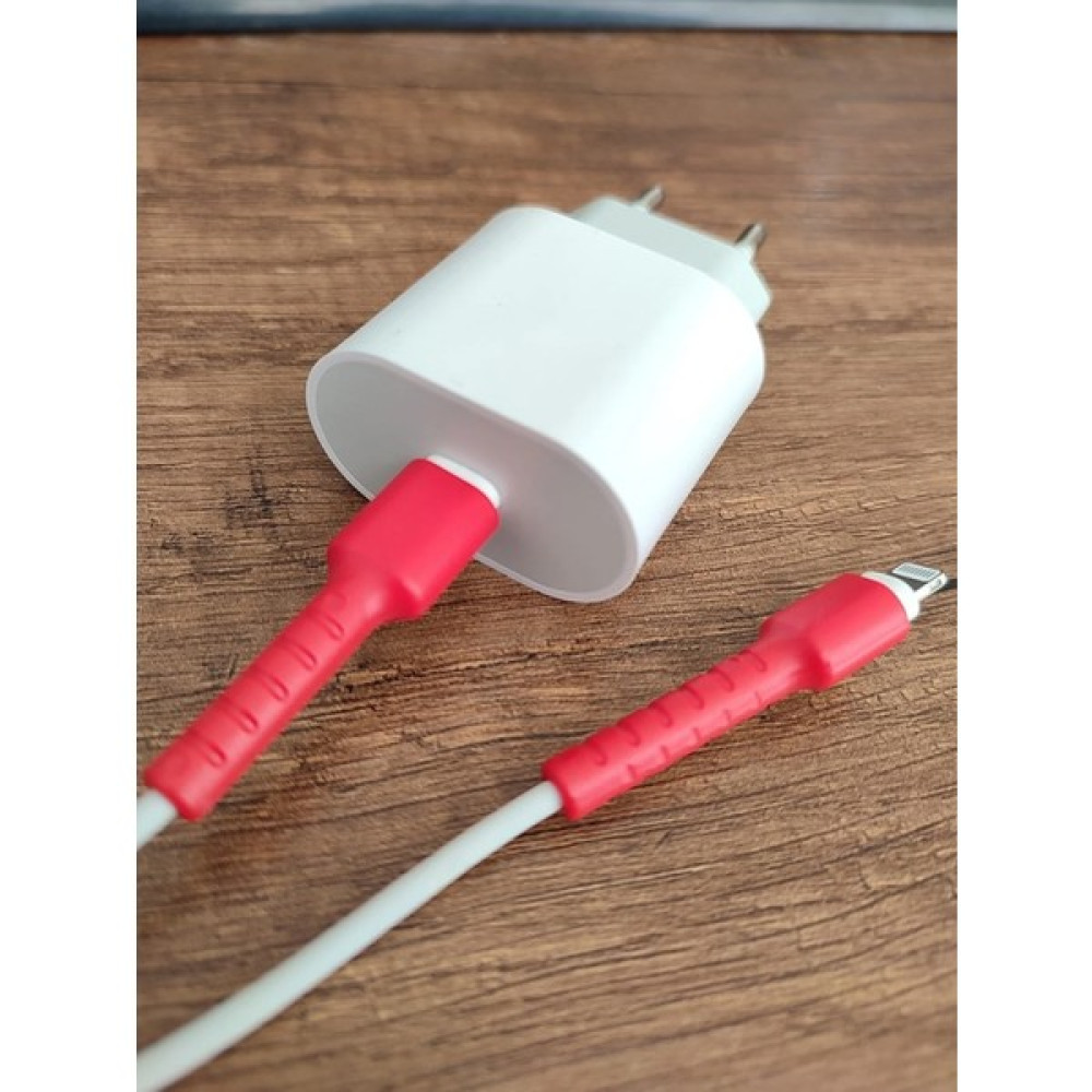 Dex Protect Apple iPhone Ios Yeni Nesil Type-C To Lightning Uyumlu Kablo Koruyucu - 08 Kırmızı Cep Telefonu Aksesuarı Fiyatı