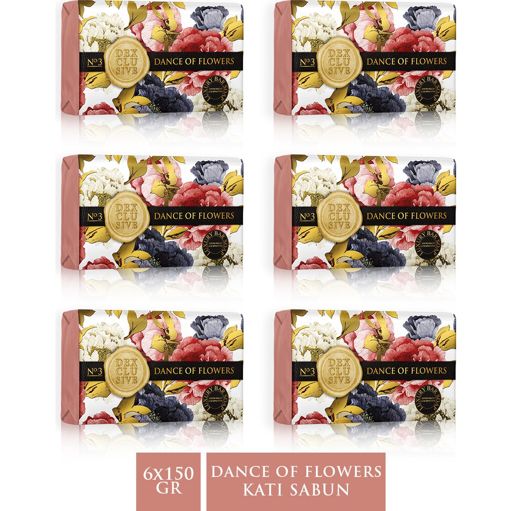 Dexclusive Dexclusıve Katı Sabun Dance Of Flowers 150 gr x 6 Adet Diğer Fiyatı
