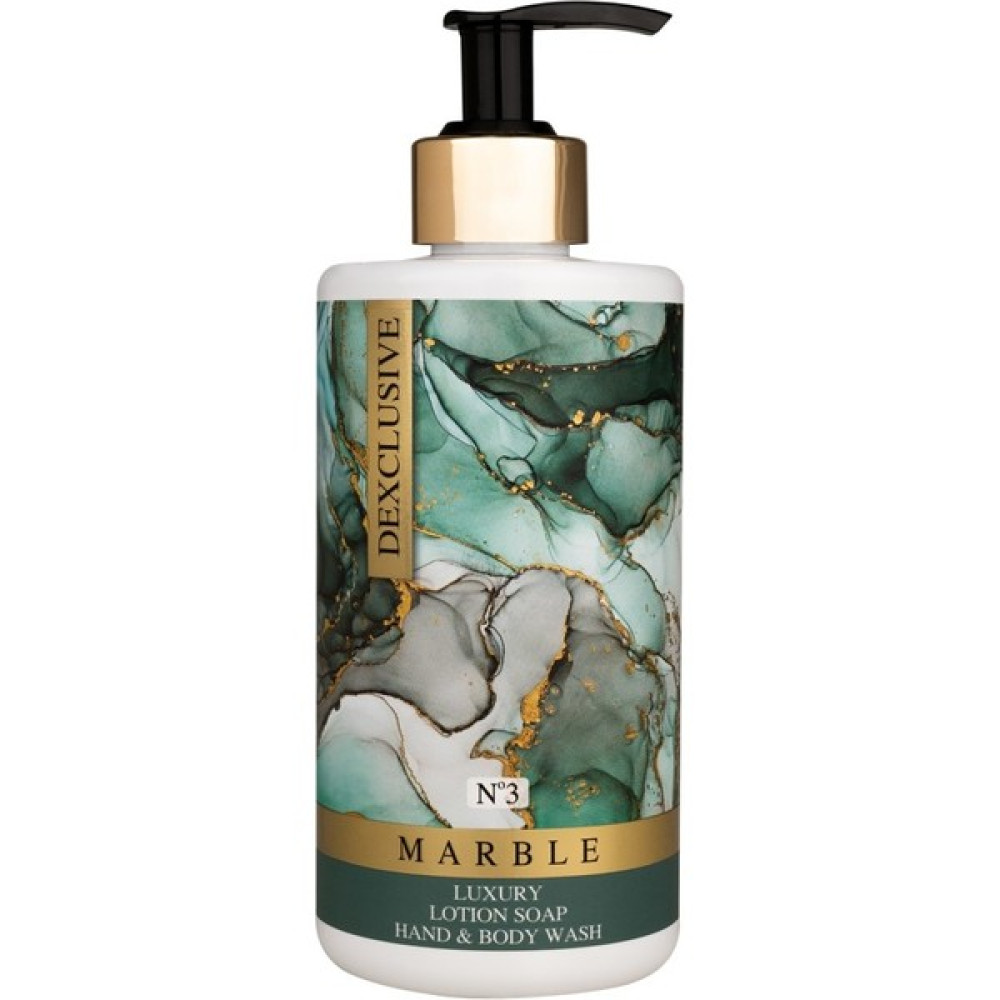 Dexclusive Luxury Banyo Konsepti Losyonlu Sıvı Sabun 400 ml - Marble Series No:3 - Beyaz Sabunlar Fiyatı