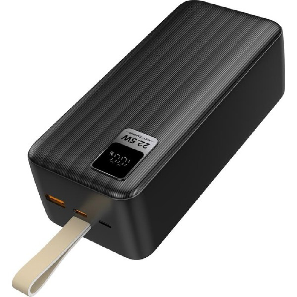 Dexim K54 40.000 Mah 22.5W USB ve Type-C Çıkışlı LED Ekranlı Pd Askılı Powerbank Siyah - DCA0053 Taşınabilir Şarj Cihazı - Powerbank Fiyatı