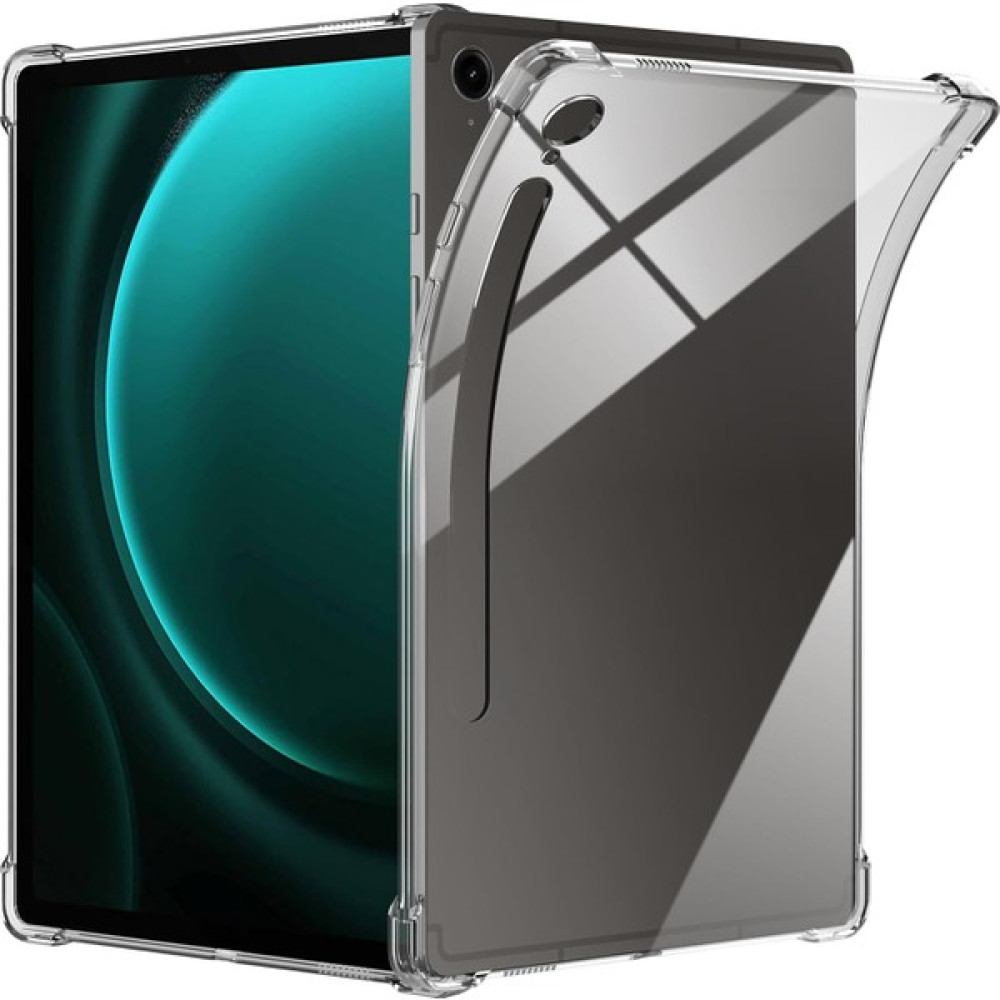 Dexmon Galaxy Tab S9 Fe 10.9 Uyumlu Şeffaf Silikon Kılıf Kalem Bölmeli Antishock Darbe Emici Koruma Köşeli Tablet Kılıfı Fiyatı
