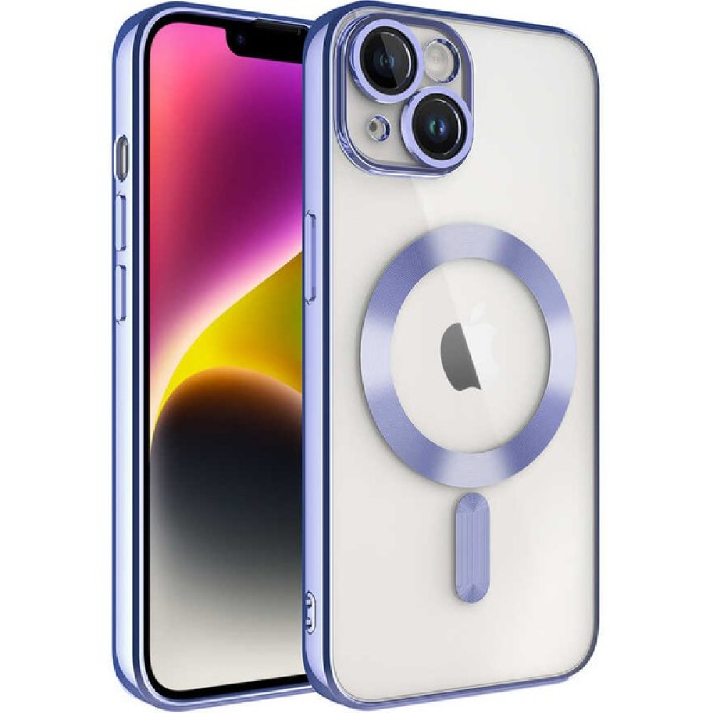 Dexmon iPhone 13 Uyumlu Kılıf Magsafe Şarj Özellikli Kamera ve Lens Korumalı Esnek Silikon Dempre Case - Lila Cep Telefonu Kılıfı Fiyatı