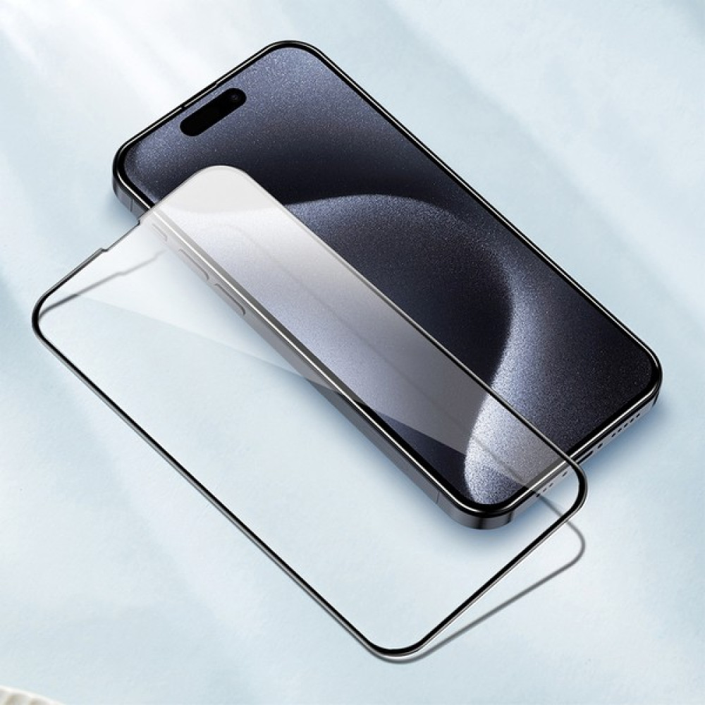 Dexmon iPhone 15 Pro Uyumlu 6d Cam Ekran Koruyucu Ekranı Tam Kaplayan Güçlü Yapışkan Özellikli Kılıf Dostu Cep Telefonu Ekran Koruyucusu Fiyatı