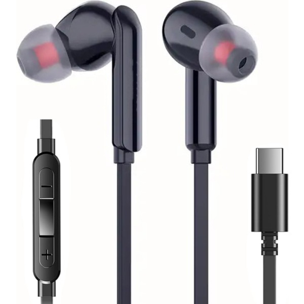 Dexmon Tak Çalıştır Type-C Kulakiçi Kablolu Kulaklık Mikrofonlu iPhone 15/15PLUS/15 Pro Max Uyumlu - Siyah Kulak İçi Kulaklık Fiyatı