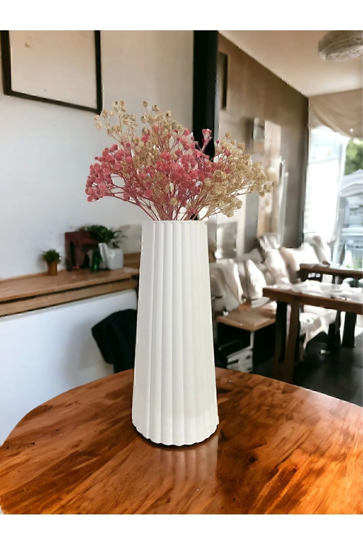 DEYART Bohem Tarz Büyük Boy Vazo Çizgili İskandinav Vazo" Vazo Fiyatı