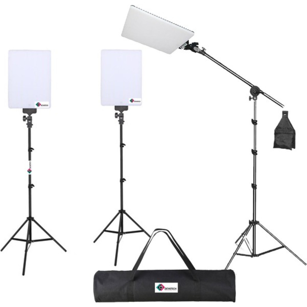 Deyatech Pro DEYA-530 LED Sürekli Video Işık Fotograf Çekim Işık Seti Siyah 3'lü Video Kamera Aksesuarları Fiyatı