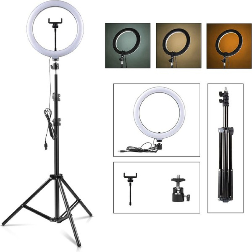 Deyatech Pro Ring Light LED Tik Tok ve Youtube Makyaj Çekim Işık Video Kamera Aksesuarları Fiyatı