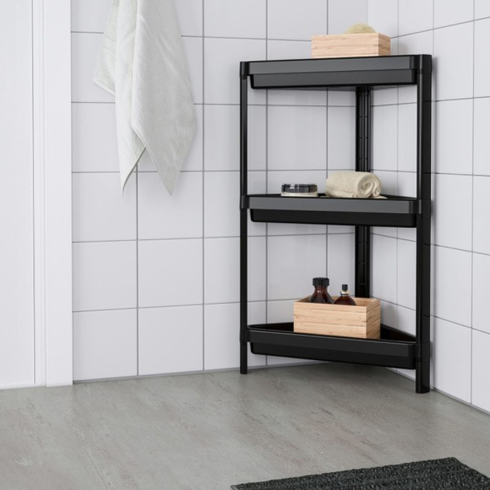 DEYHOMEVesken Üçgen Raf Ünitesi 3 Katlı Köşe Banyo Rafı Düzenleyici Organizer Banyo Rafı Fiyatı