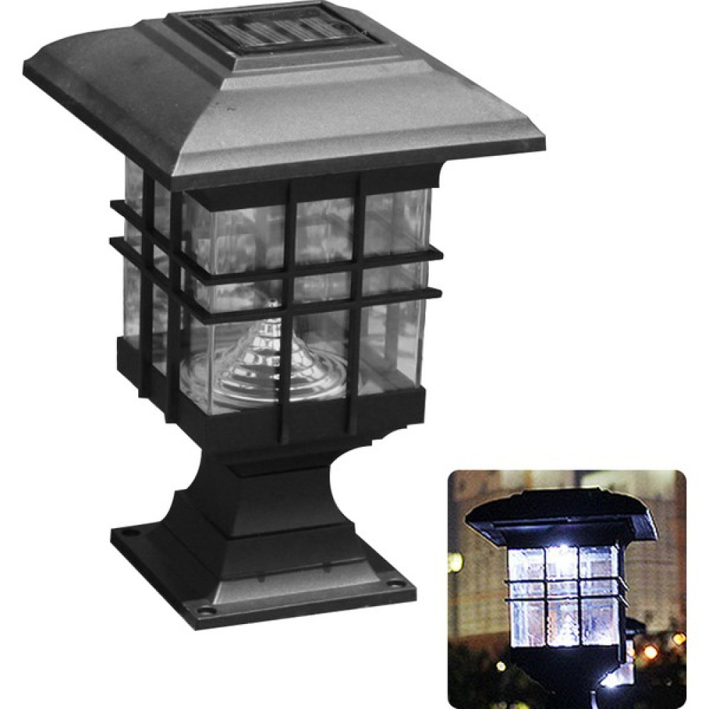 Deyuer Güneş Enerjili LED Bahçe Yard Sütun Lambası Açık Dekoratif Otomatik On / Kapalı Işık (Yurt Dışından) - Beyaz Dış Mekan & Bahçe Oyuncakları Fiyatı