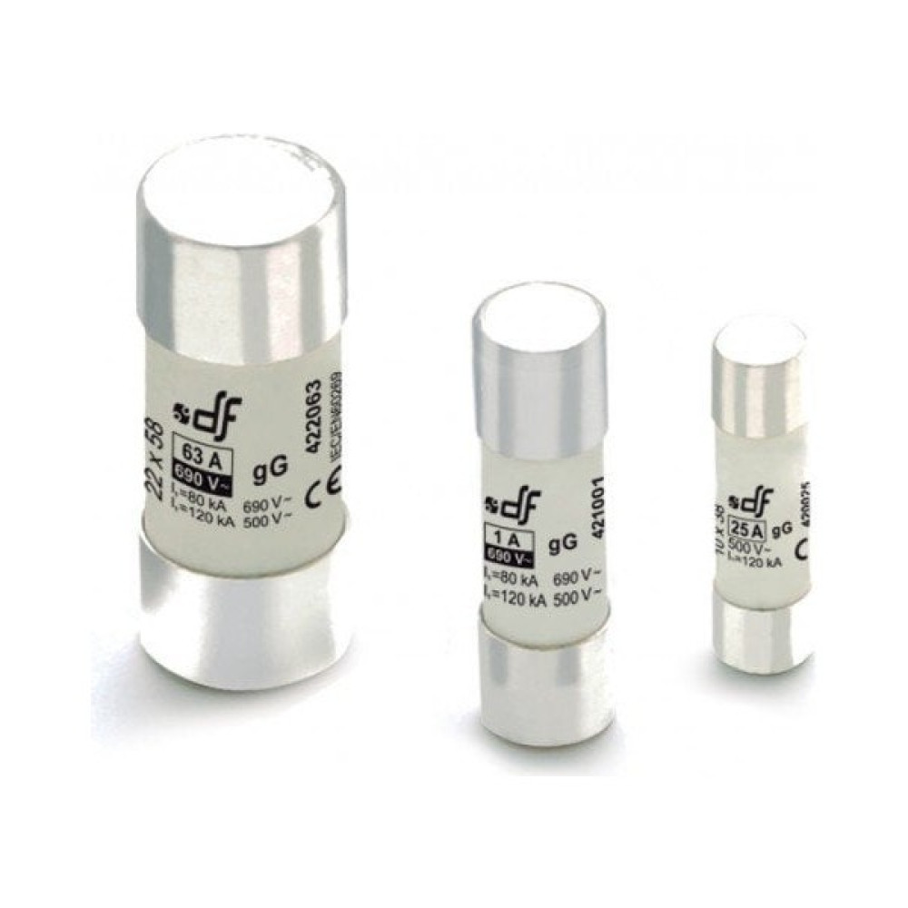 DF 10X38MM Kartuş Sigorta Gecikmeli Tip (Gg) 12 A Yedek Parça - Elektrikli El Aletleri Fiyatı