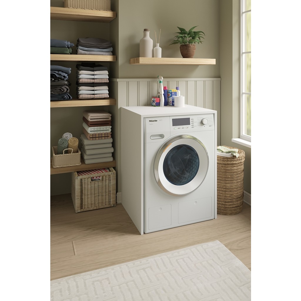 DF03104B Banyo Dolabı Çamaşır Kurutma Makinesi Dolabı Alt Dolap - Beyaz Banyo Dolabı / Mobilyası Fiyatı