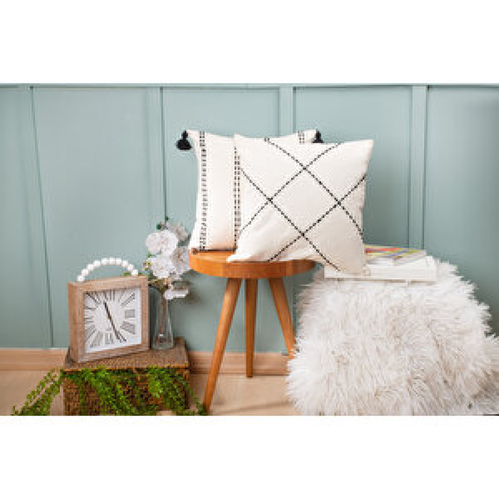 DFN Home Dfn Home Line Püsküllü İkili Kırlent Kılıfı 43x43 Kırlent / Mobilya Yastığı Fiyatı