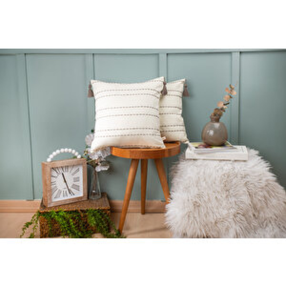 DFN Home Dfn Home Story Krem Renk İkili Kırlent Kılıfı 43x43 Kırlent / Mobilya Yastığı Fiyatı