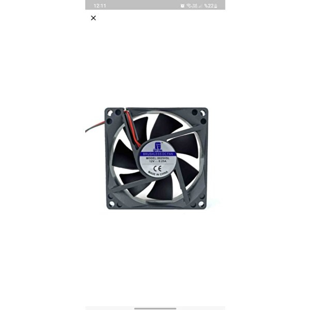 DGR Fan 80X80X25MM 12V 0.25A 10 Adet Fan Soğutucular Fiyatı