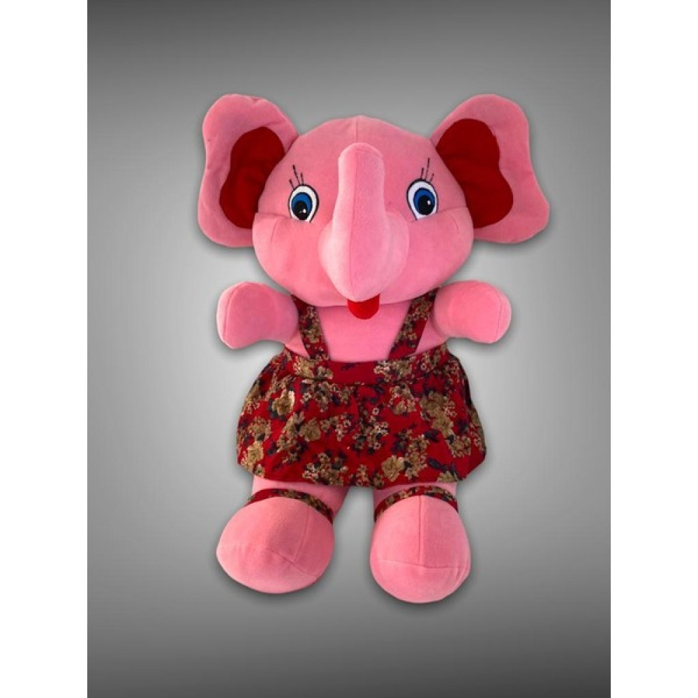 DGS Fil Elbiseli Karakter Figür Peluş Oyuncak Pembe 50X35 cm Oyun ve Uyku Arkadaşı - Renkli Bebek Oyuncakları Fiyatı
