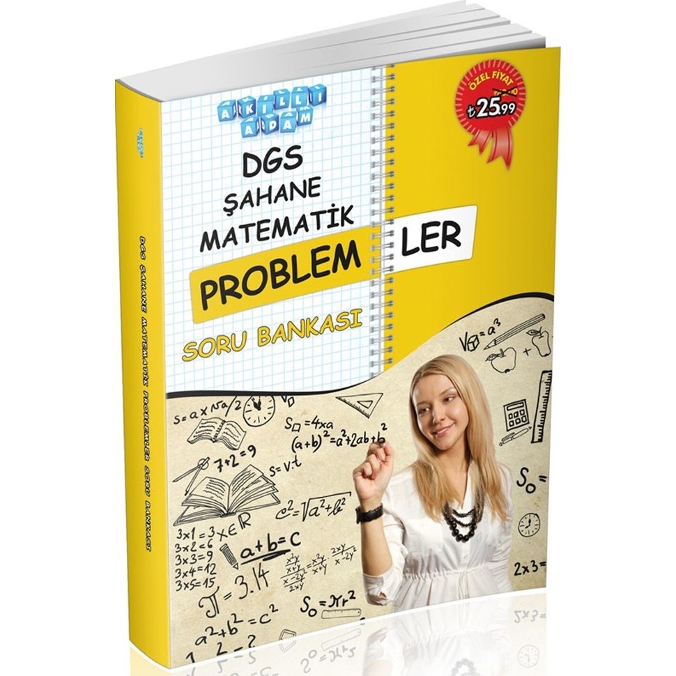 DGS Şahane Matematik Problemler Soru Bankası Akıllı Adam Yayınları Diğer Fiyatı