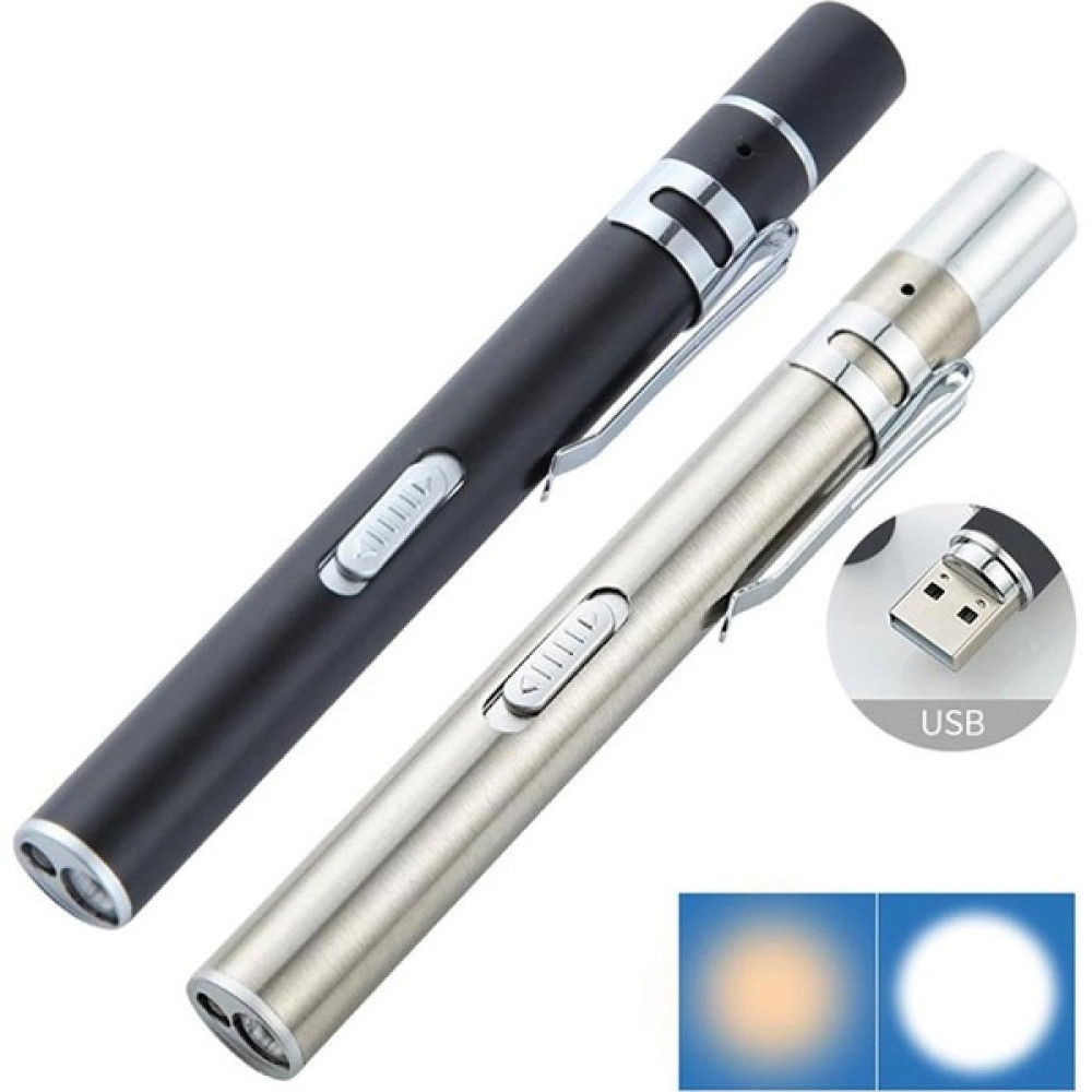 Dgspirit USB Şarj Edilebilir Tıbbi Kullanışlı Kalem Işık Mini Hemşirelik El Feneri LED Torch Lambası Dere (Yurt Dışından) El Feneri Fiyatı
