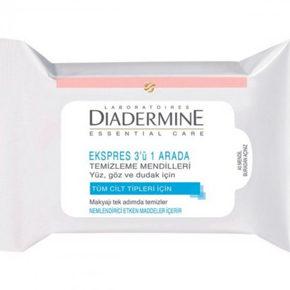 Diadermine Express 3U 1 Arada Temizleyici Mendil Makyaj Temizleyicileri Fiyatı