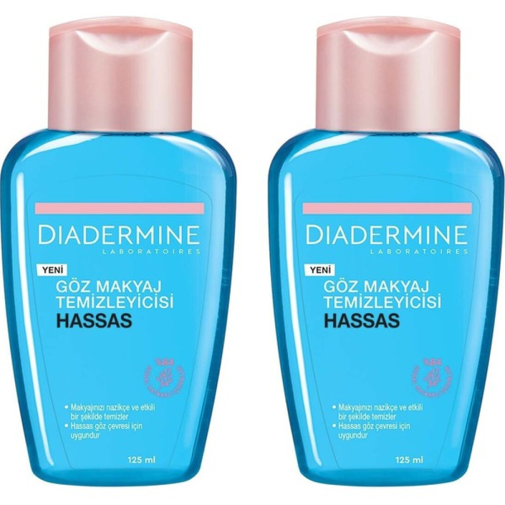 Diadermine Hassas Göz Makyaj Temizleyicisi 125 ml x 2 Adet Makyaj Temizleyicileri Fiyatı