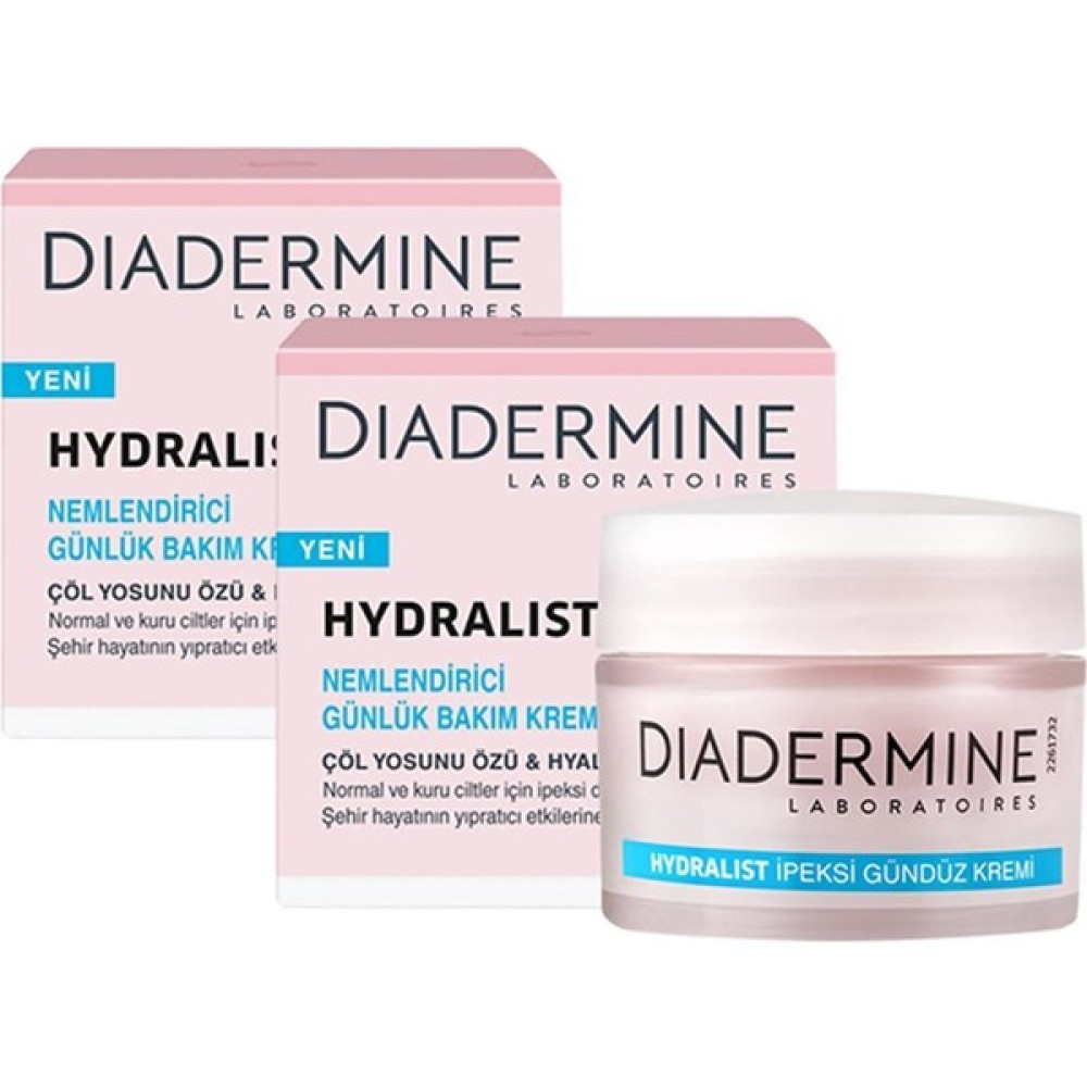 Diadermine Hydralist Nemlendirici Günlük Bakım Kremi Ipeksi Doku 50 ml. 2'li Nemlendiriciler Fiyatı