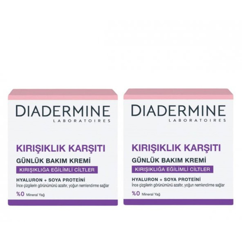 Diadermine Kirisiklik Karsiti Gunluk Bakim Kremi 50 Ml 2 Adet Anti-Aging / Yaşlanma Karşıtı Fiyatı