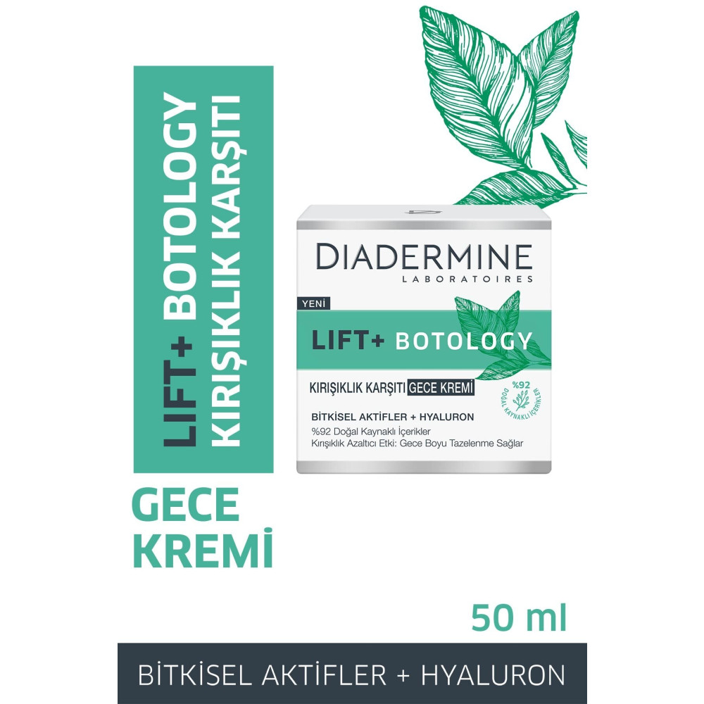 Diadermine Lift + Botology Kırışıklık Karşıtı Gece Kremi 50 ml Cilt ve Yüz Bakımı Fiyatı
