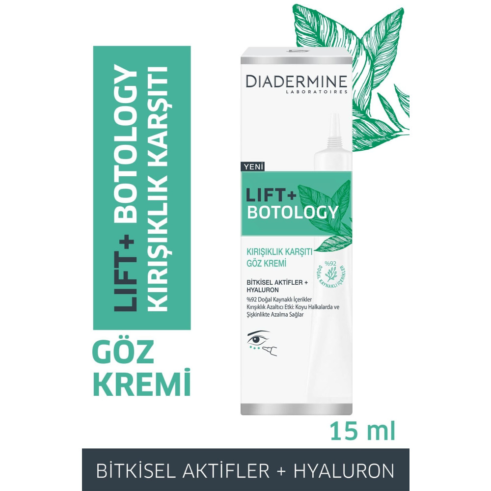 Diadermine Lift + Botology Kırışıklık Karşıtı Göz Kremi 15 ml Cilt ve Yüz Bakımı Fiyatı