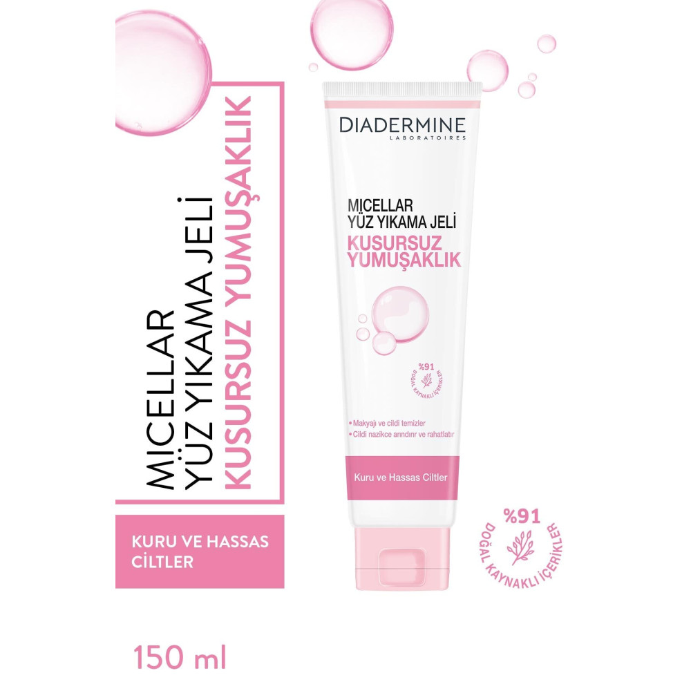 Diadermine Micellar Yüz Yıkama Jeli Kusursuz Yumuşaklık 150 Ml Cilt Temizleme ve Peeling Fiyatı