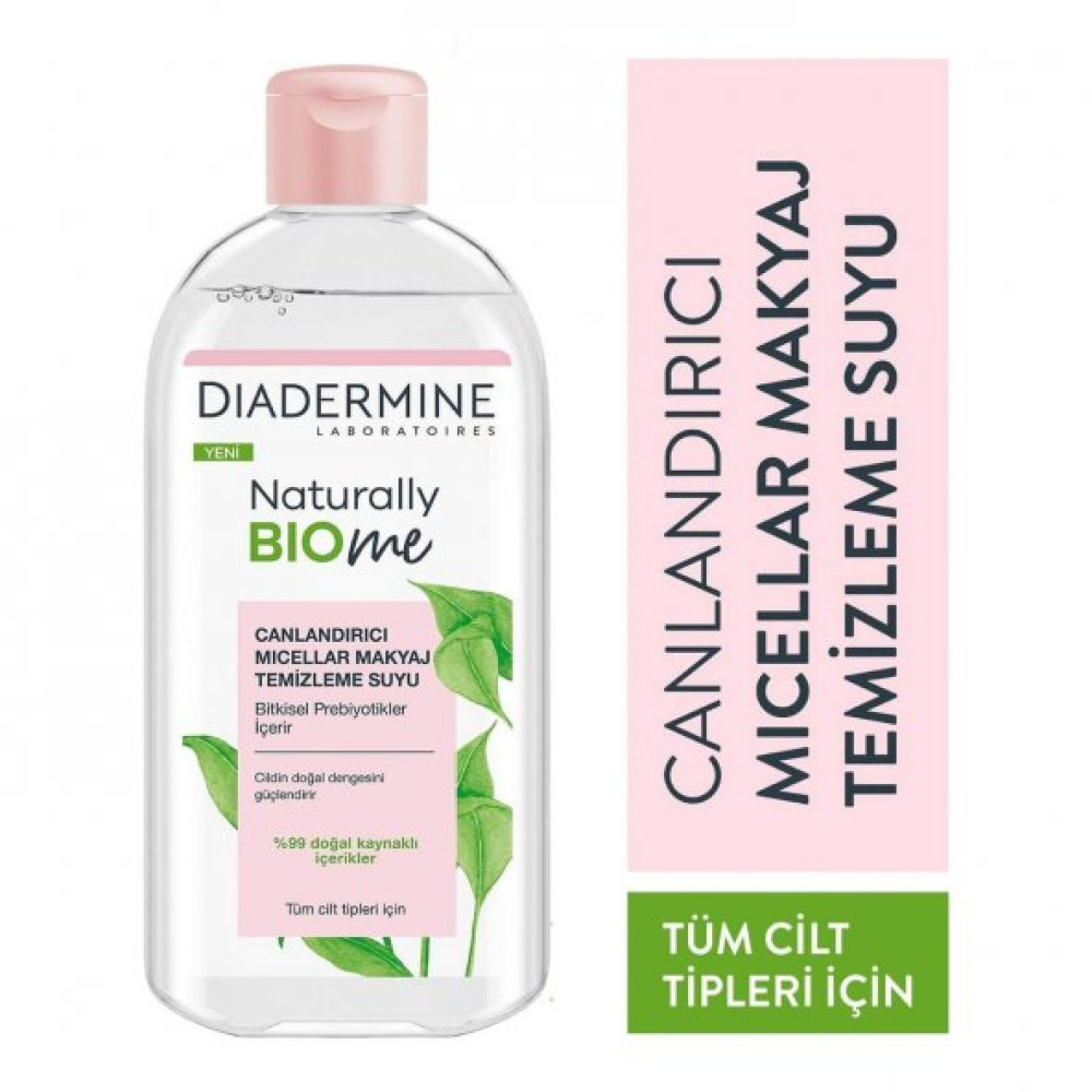 Diadermine Naturally Bio Me Canlandirici Makyaj Temizleme Suyu 400 Ml Cilt Temizleme ve Peeling Fiyatı