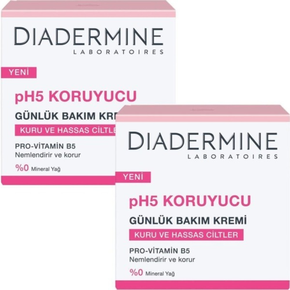 Diadermine Ph5 Koruyucu Günlük Bakım Kremi 50 ml x 2'li Nemlendiriciler Fiyatı