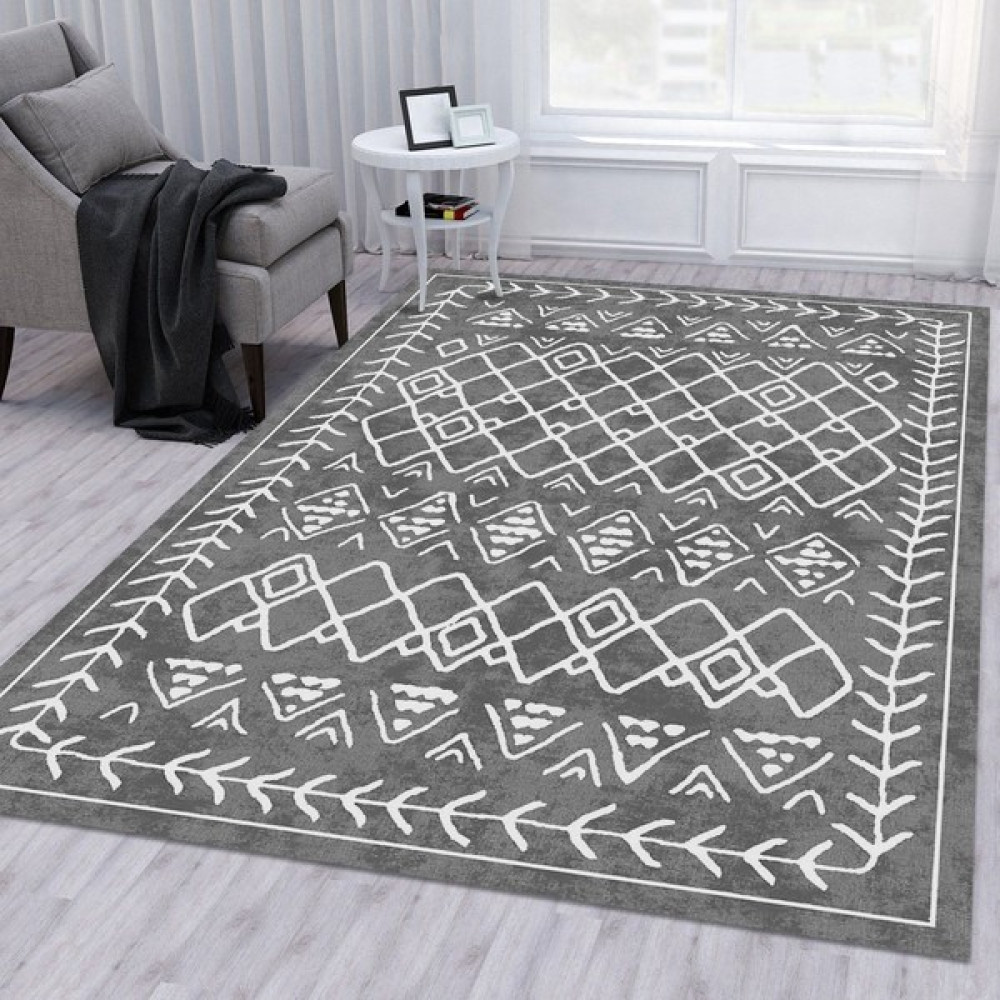 Diadora Halı Otantic Palace Serisi - Gri - 150 x 230 cm Salon Halısı Fiyatı