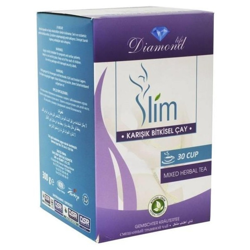 Diamond Life Slim Bamya Çiçekli Karışık Bitki Çayı 30 Günlük Çay Fiyatı