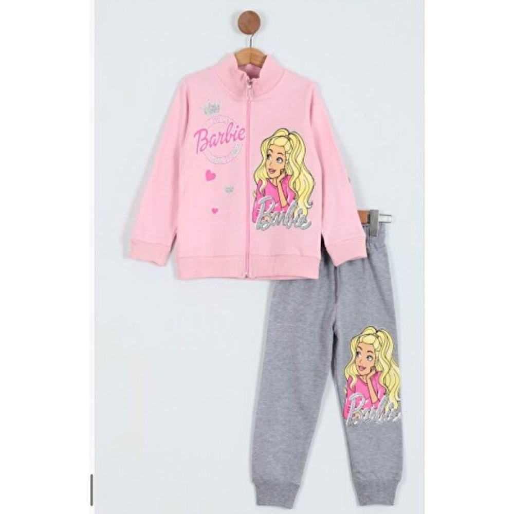 Diamondstar Kız Çocuk Barbie Fermuarlı Eşofman Takımı Kız Çocuk Eşofman Fiyatı