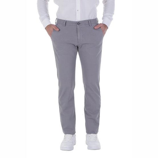 Diandor 1923012 Yandan Cepli Slim Fit Gri Erkek Pantolon