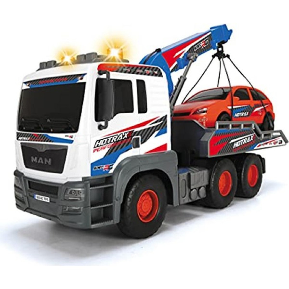 Dickie Toys 203749025 Man Çekici, 1 Araba Dahil, Vinç, Işık ve Ses Efekti, Büyük Çekici, Piller Da Oyuncak Araç Fiyatı