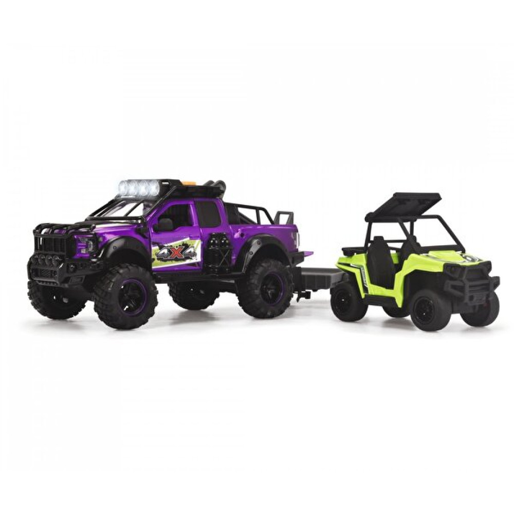 Dickie Toys Figürlü UTV Romörklü 4x4 Jip Oyun Seti 203837019 Oyun Seti Fiyatı