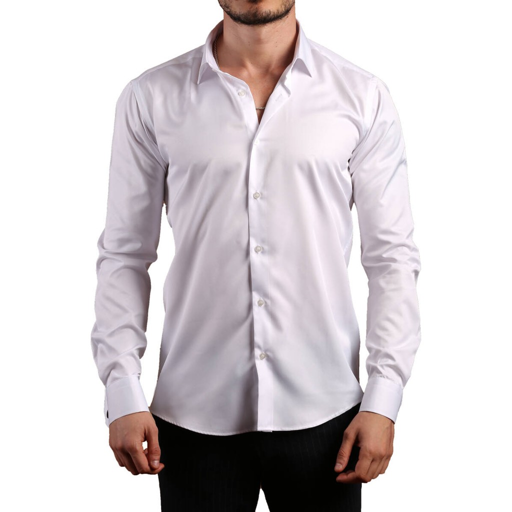 Dicotto Beyaz 8 Drop Ekstra Uzun Kol Dar Kesim Micro Kumaş Kol Düğmeli Slim Fit Erkek Gömlek - 197-1 Erkek Gömlek Fiyatı