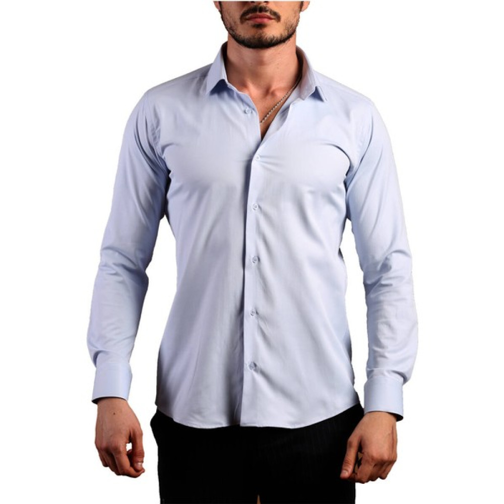 Dicotto Mavi Ekstra Dar Kesim Likralı Esnek Micro Kumaş Kol Düğmeli Slim Fit Erkek Gömlek - 195-4 Erkek Gömlek Fiyatı