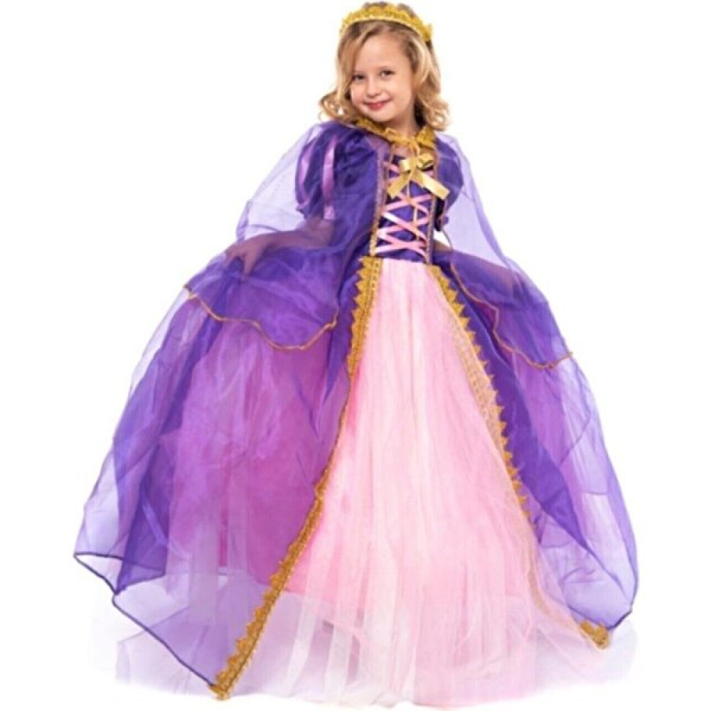 Dida Kids Rapunzel Kostüm Tarlatanlı Taç Pelerin Hediyeli Elbise Fiyatı