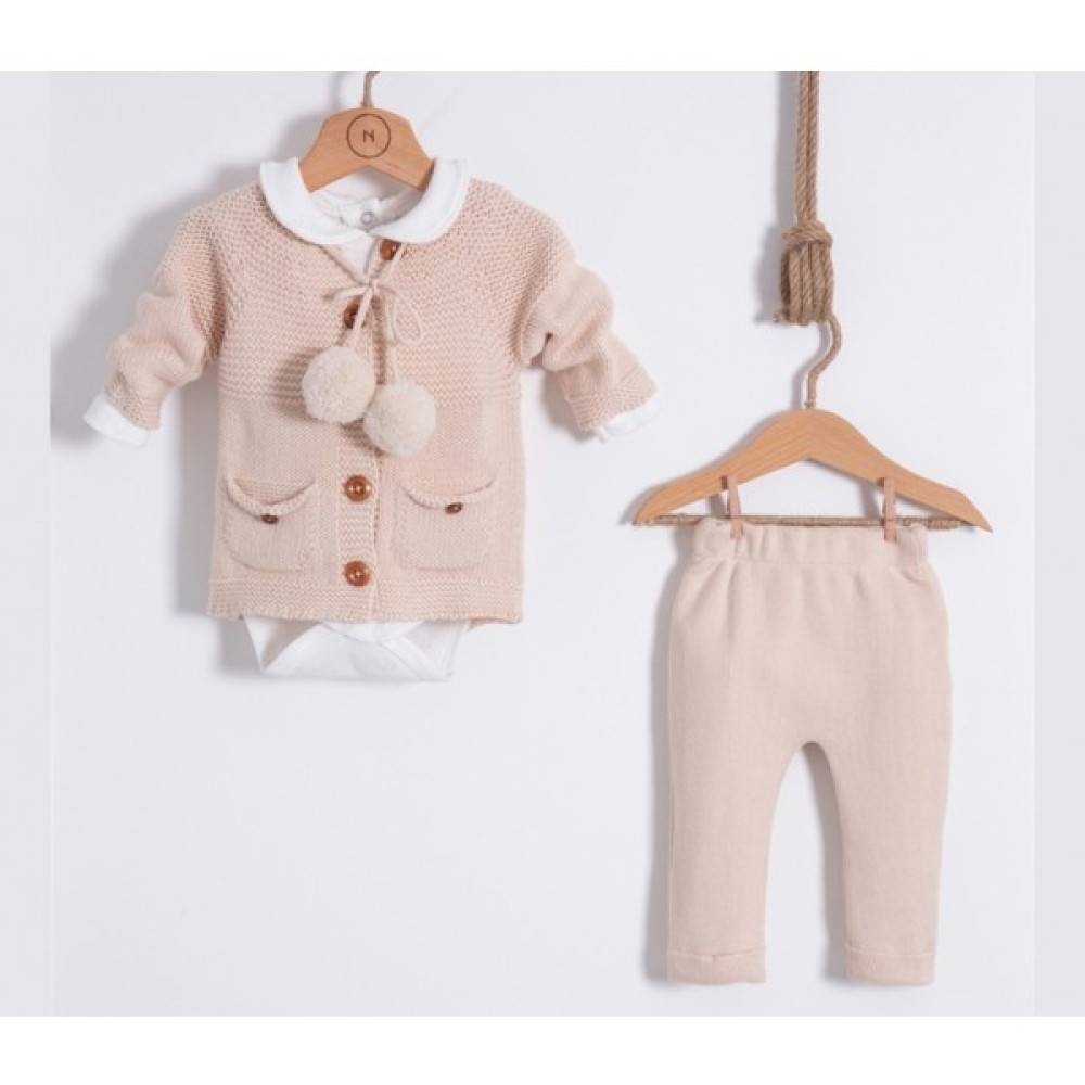 Didu Store Nipperland Pamuklu Kombin Seti Organik Unisex Bebek Giyim Şıklığı Bebek Giysi Takım Fiyatı