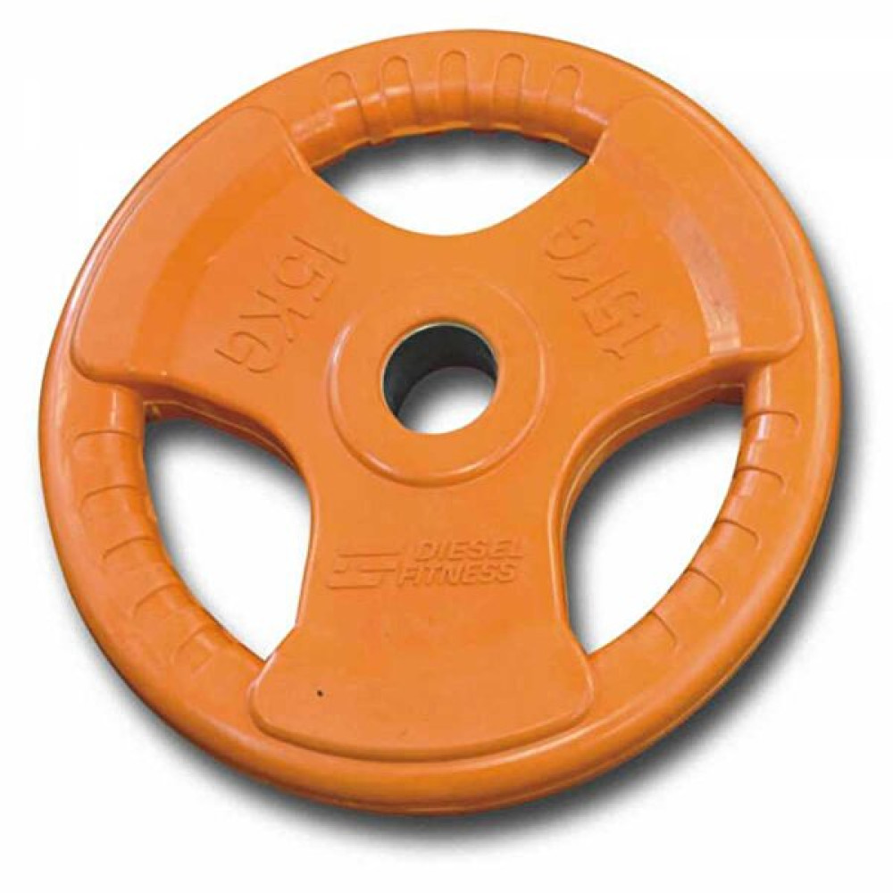 Diesel Fitness Rop 4 Kauçuk 15 KG Turuncu Flanş Dambıllar & El / Ayak Ağırlıkları Fiyatı