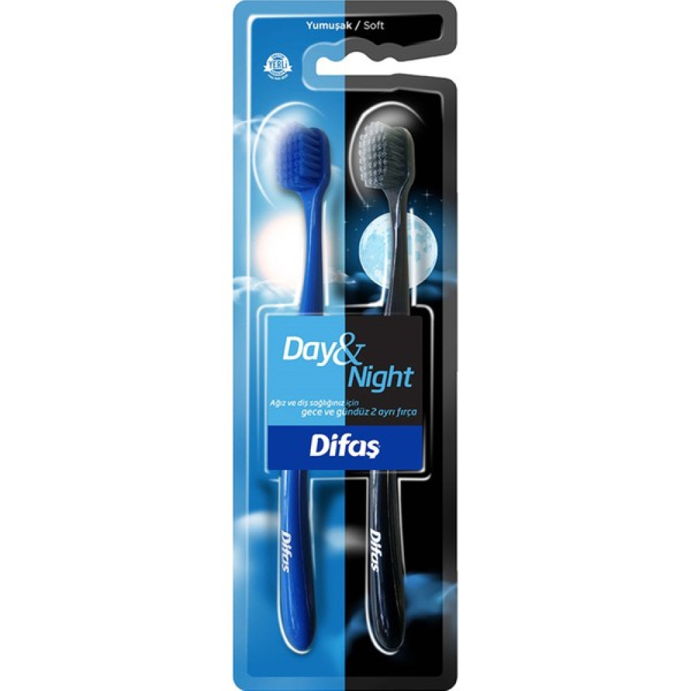 Difaş Day&Night 1+1 Diş Fırçası Diş Fırçaları Fiyatı