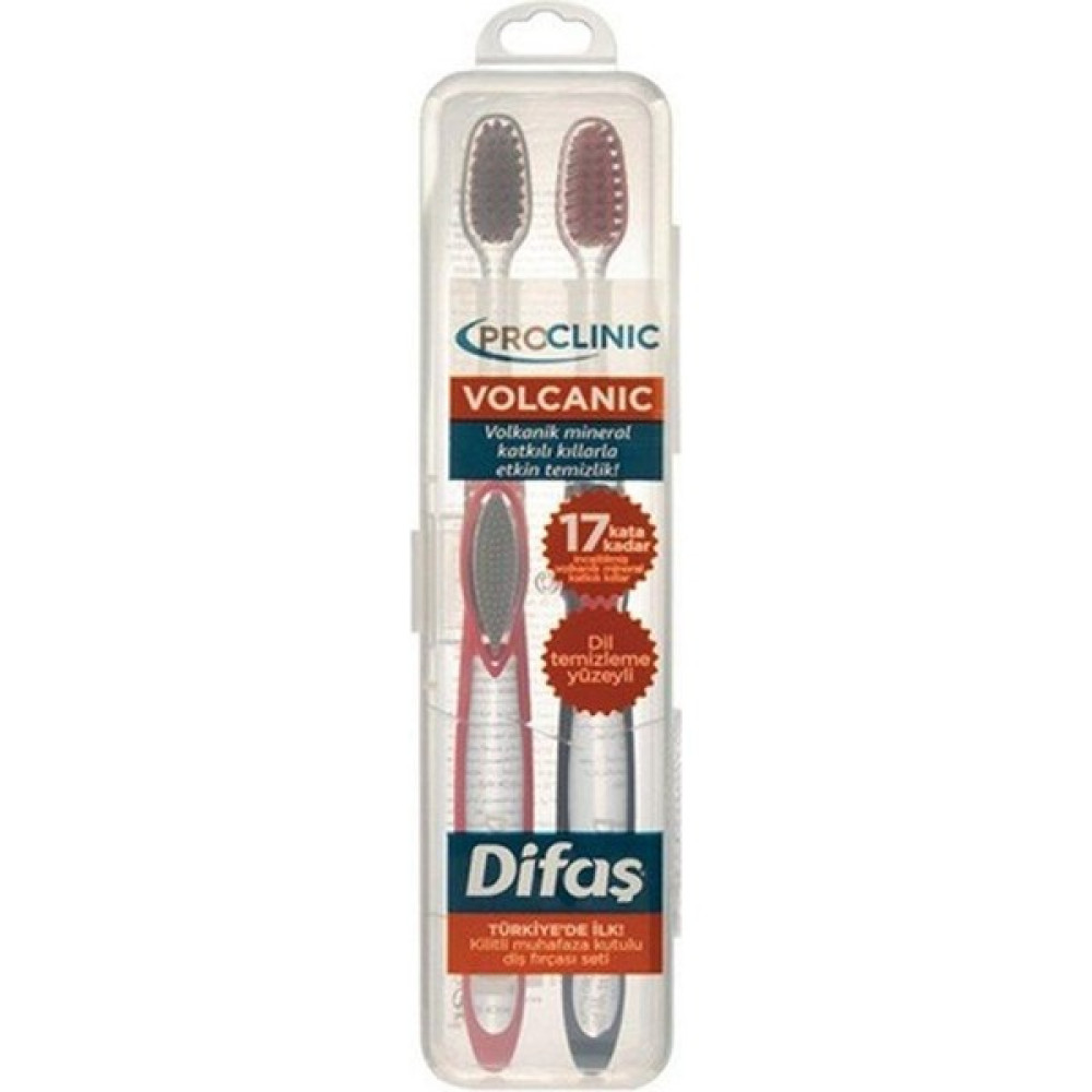 Difaş Diş Fırçası Proclinic Volcanic 1+1 Diş Fırçaları Fiyatı