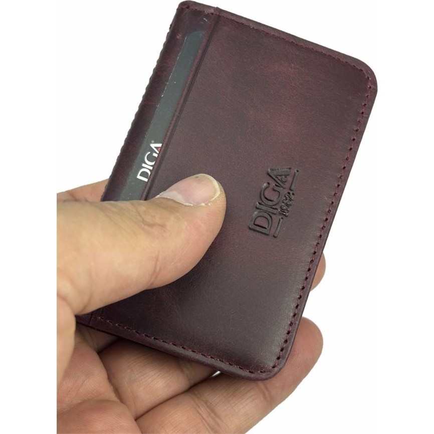 Diga 1169 Hakiki Deri Minimal Kartlık Bordo Diğer Fiyatı