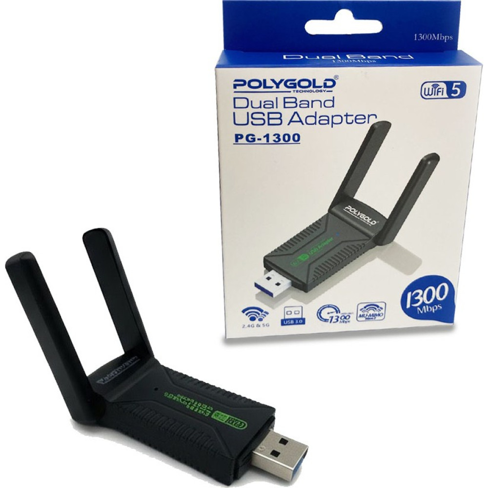 Digi Monster 1300 Mbps Dual Band (5ghz + 2.4ghz) | USB 3.0 Wi-Fi 5 Kablosuz Ağ Adaptörü Wireless Adaptör Fiyatı