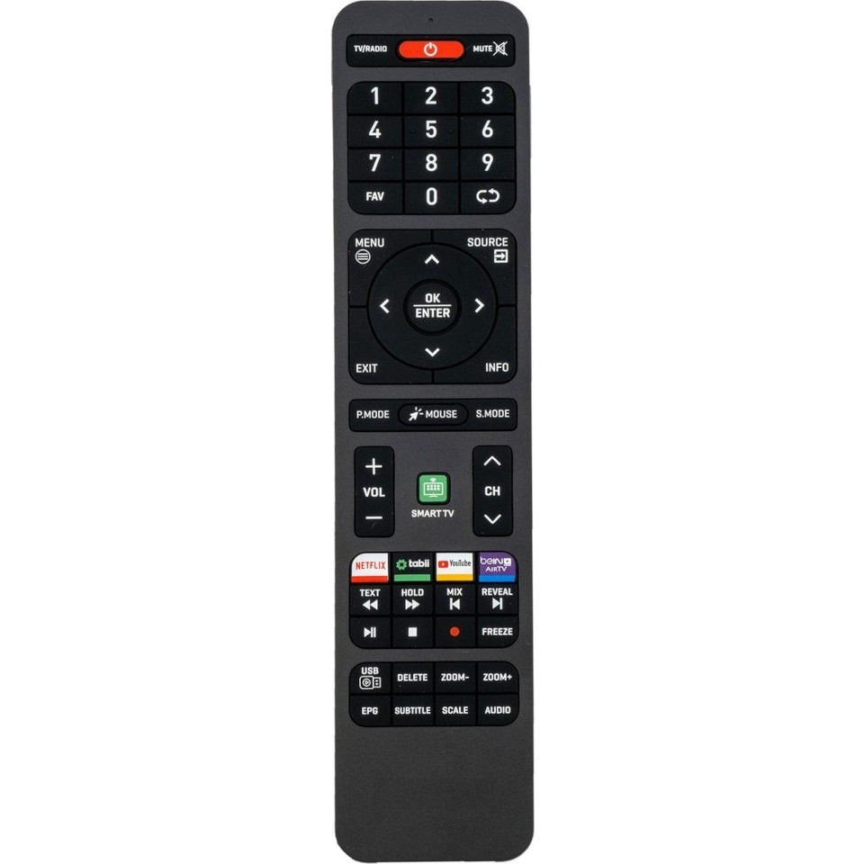 Digielektro Onvo LCD LED Kumanda Onvo Netflix Tabii Youtube Smart Tv Tuşlu - Siyah TV Aksesuarları Fiyatı