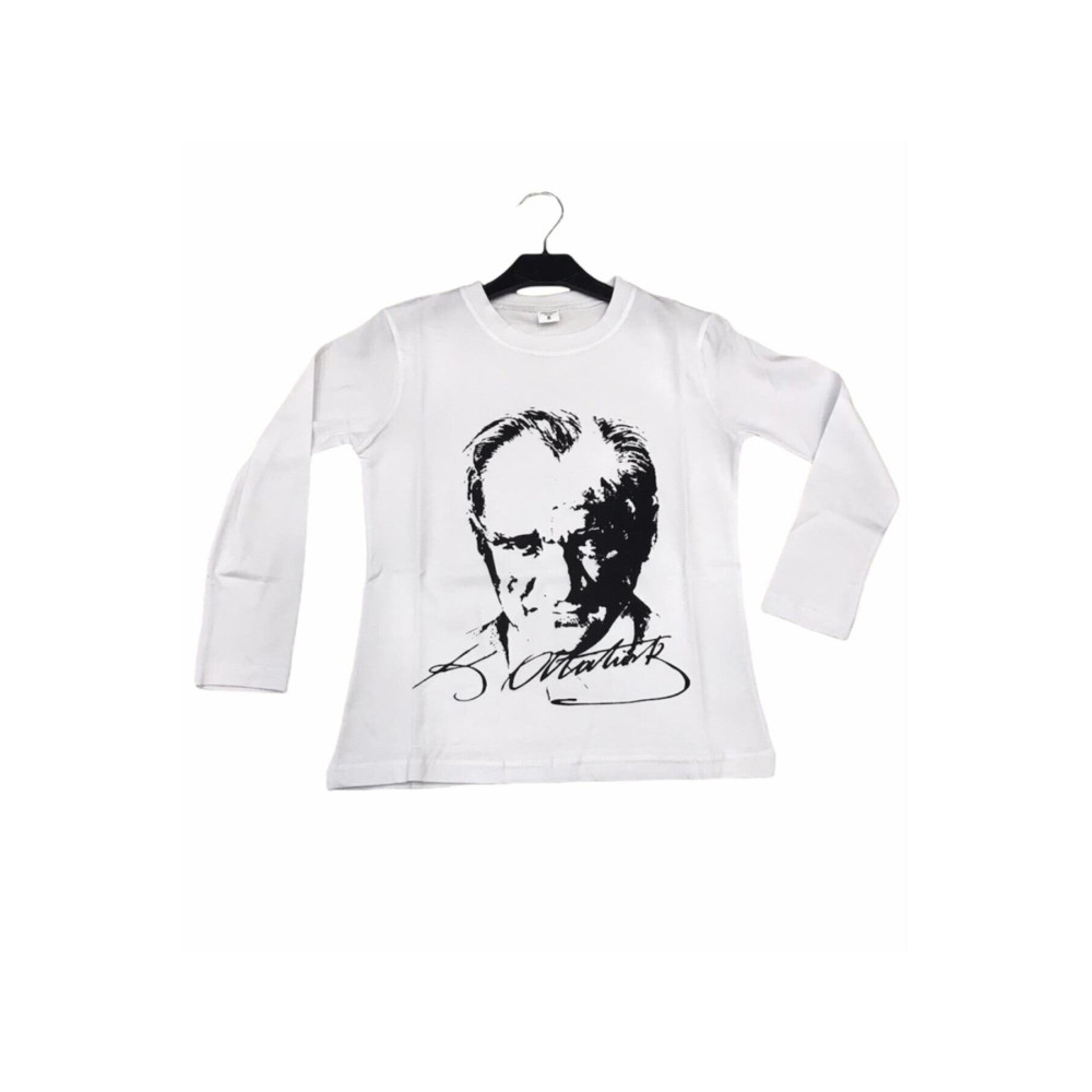 Dıgıl Kids Atatürk Uzun Kollu Penye Süper Kaliteli 23 Nisan 29 Ekim Atatürk Uzun Kol Tişört 17 Yaş Beden Bayan T-shirt Fiyatı