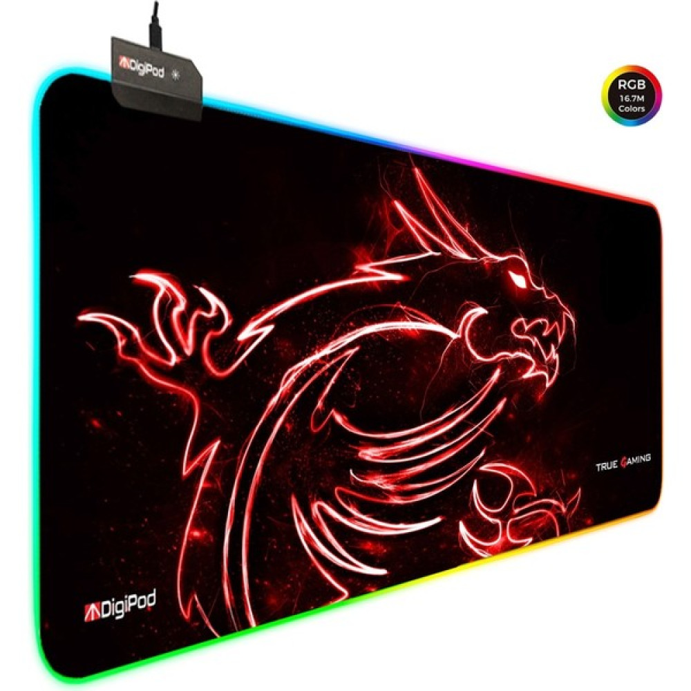 Digipod RGB 90X40 XXL RGB Kaymaz Taban Mouse Pad 4 mm - Renkli Mouse Pad Fiyatı