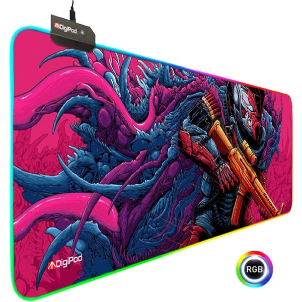 Digipod Rgb Gaming Mousepad Oyuncu Mousepad 90X40 Xxl Büyükboy 4mm Kalınlık - Pembe - Karışık Mouse Pad Fiyatı
