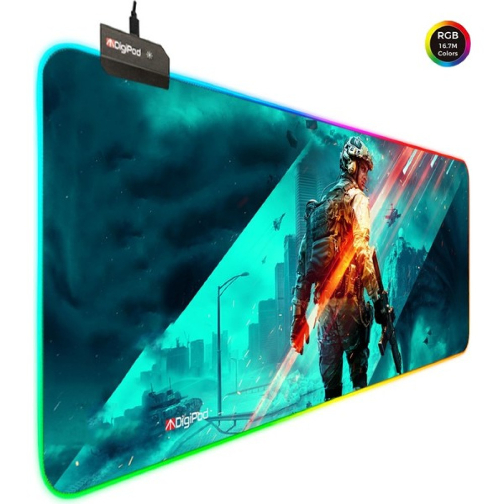 Digipod RGB Gaming Oyuncu Mousepad 90X40 XXL Kaymaz Taban BATTLEFİELD 4mm Kalınlık - Renkli Mouse Pad Fiyatı